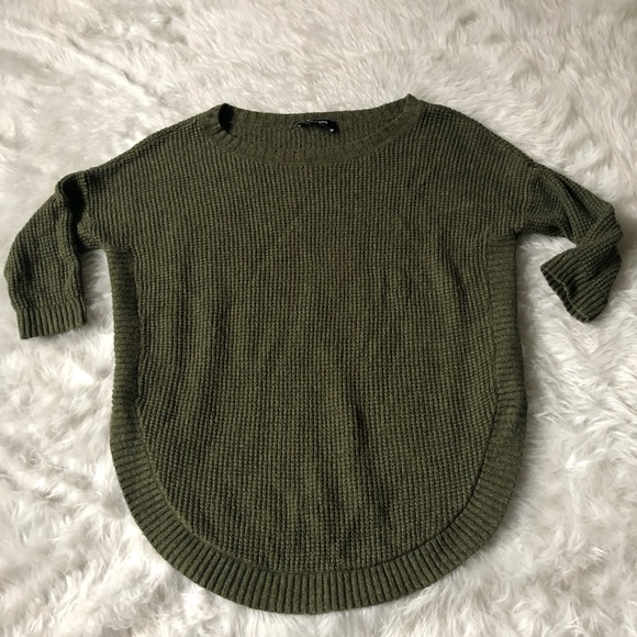 Express Sweaters - Express Green Knit Sweater